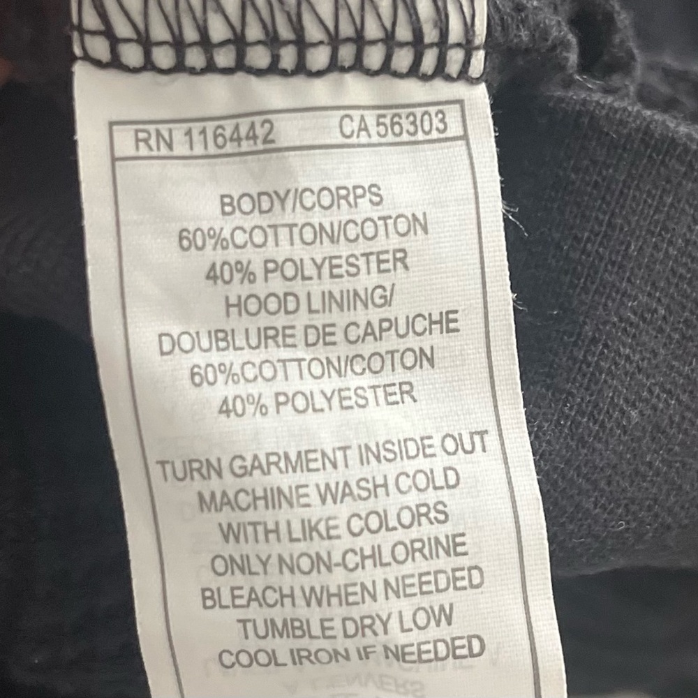 Zine Men's Black Waffle Knit Full-Zip Hoodie Large - Picture 7 of 8